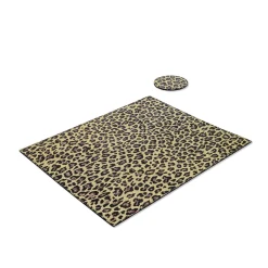 Set of 2 Soft Suite Animalier Leather Placemats