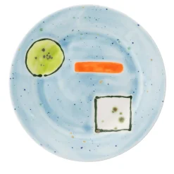 Set Of 2 Sorbet Rim Dessert Plates