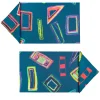 Set of 2 Space Shapes Placemats and napkins in blue