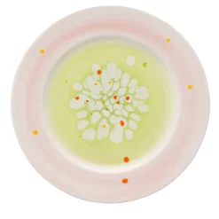 Set of 2 Spring Green Dinner Rim Plates