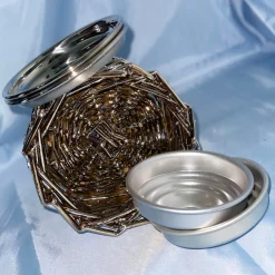 Set of 2 Stainless Steel Mirror Coasters