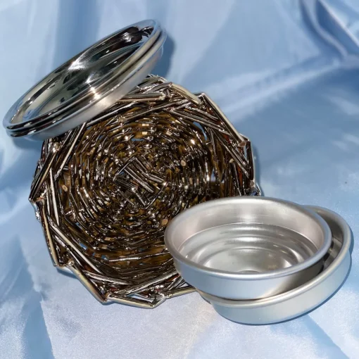 Set of 2 Stainless Steel Mirror Coasters