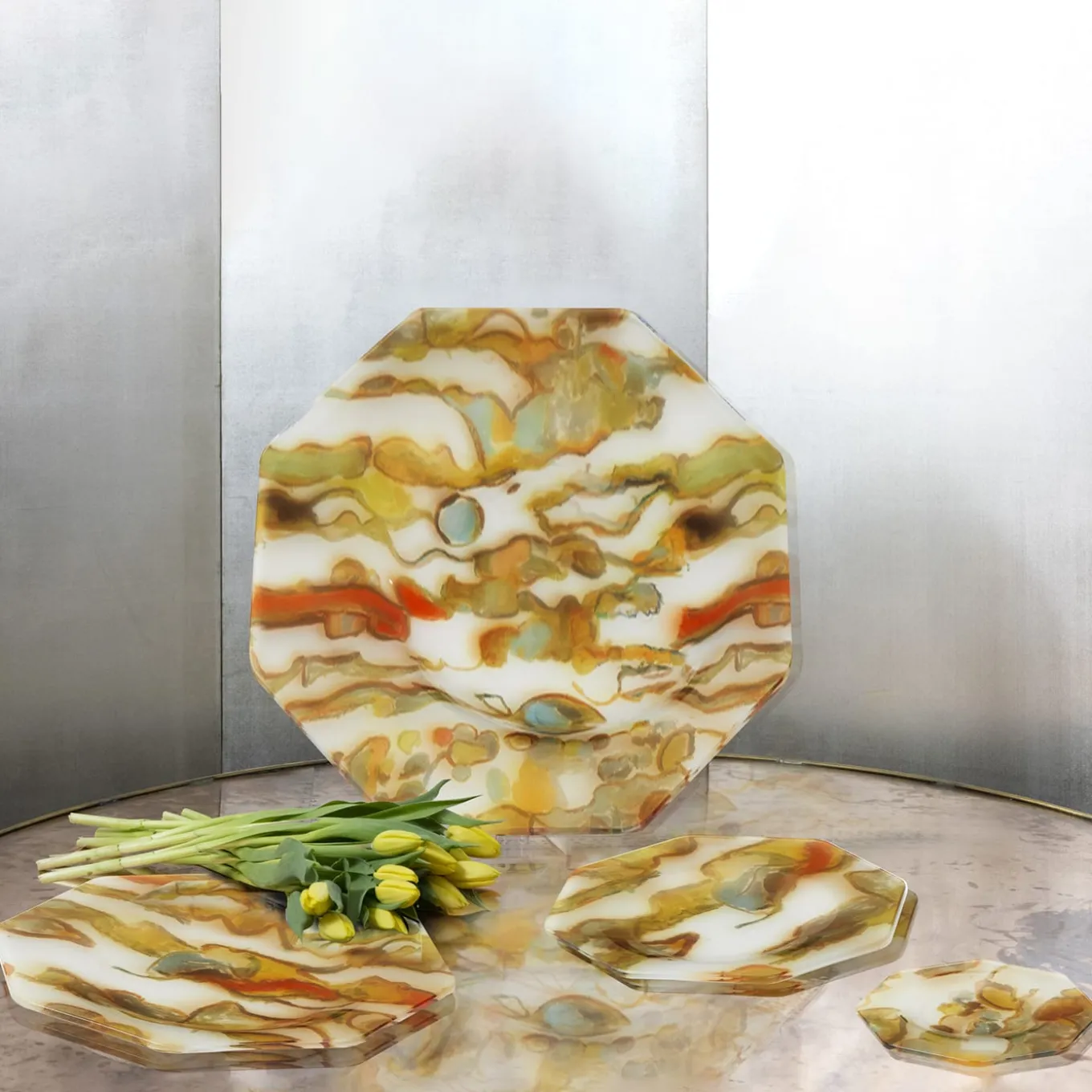 Set of 2 Stromboli Large Dinner Plates