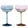 Set of 2 Suite Hand-Decorated Champagne Glasses
