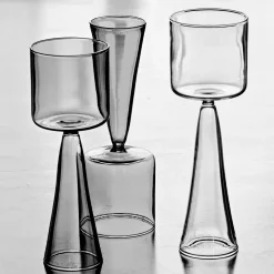 Set Of 4 Tall Transparent Dolce Vita Wine Glasses