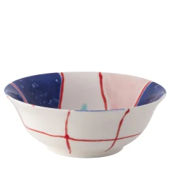 Set Of 2 Tartan Small Salad Serving Bowls