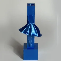 Set Of 2 Tin Soldiers Blue 3D Printed Candle Holders