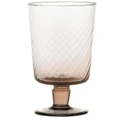 Set of 6 Torsè Rose Quartz Stem Glasses