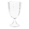 Set Of 4 Transparent Petal Wine Glasses