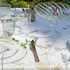 Set Of 4 Transparent Petal Wine Glasses