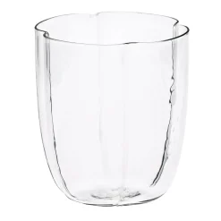 Set Of 4 Transparent Petal Water Glasses
