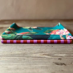 Set of 2 Tropical and Striped Pink Runners