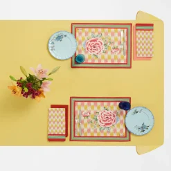 Set of 3 Veranda Turquoise Dinner Plates