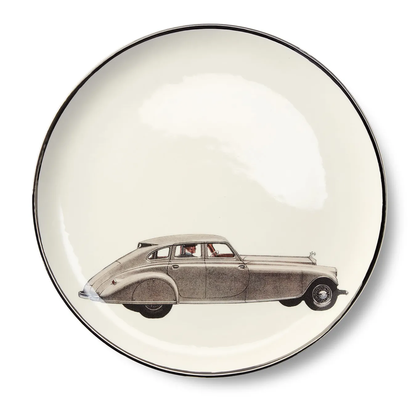 Set of 4 Vintage Cars Dinner Plates #2