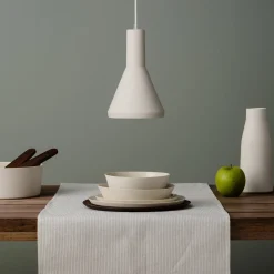 Set of 4 White Ceramic Pasta Bowls