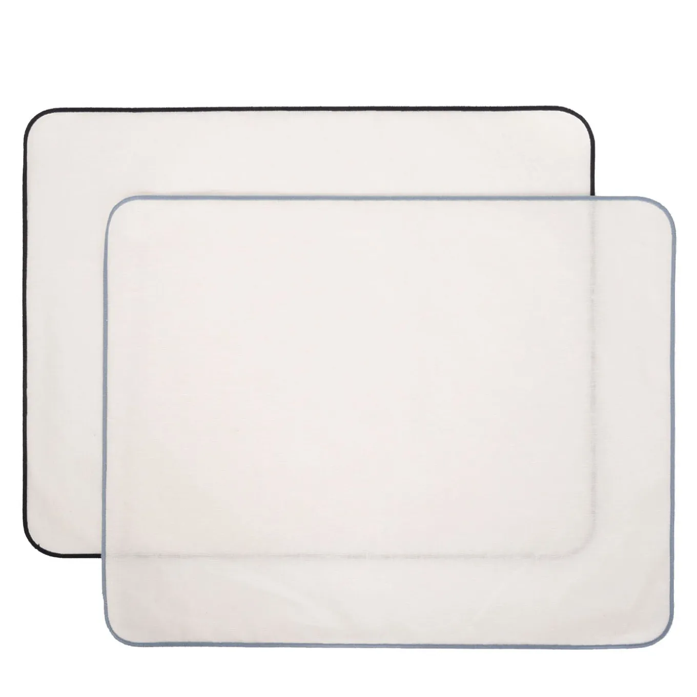 Set of 4 white Waxed Linen Placemats