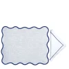 Set Of Blue And White Placemat And Napkin