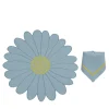 Set Of Blue Daisy Placemat And Napkin