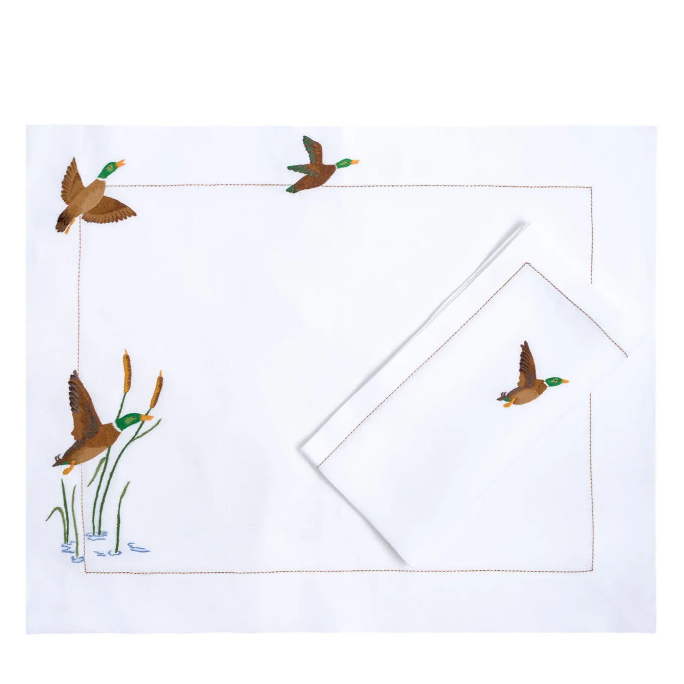 Set Of Ducks Placemat And Napkin