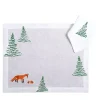 Set of Fox Rectangular Linen Placemat And Napkin