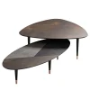 Set of Low Pick Coffee Table and Tall Surf Coffee Table