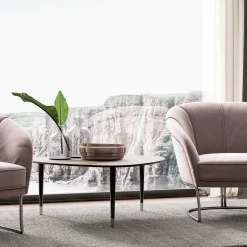 Set of Low Pick Coffee Table and Tall Surf Coffee Table