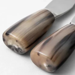 Set of Parmigiano Serving Cutlery with Horn Handles