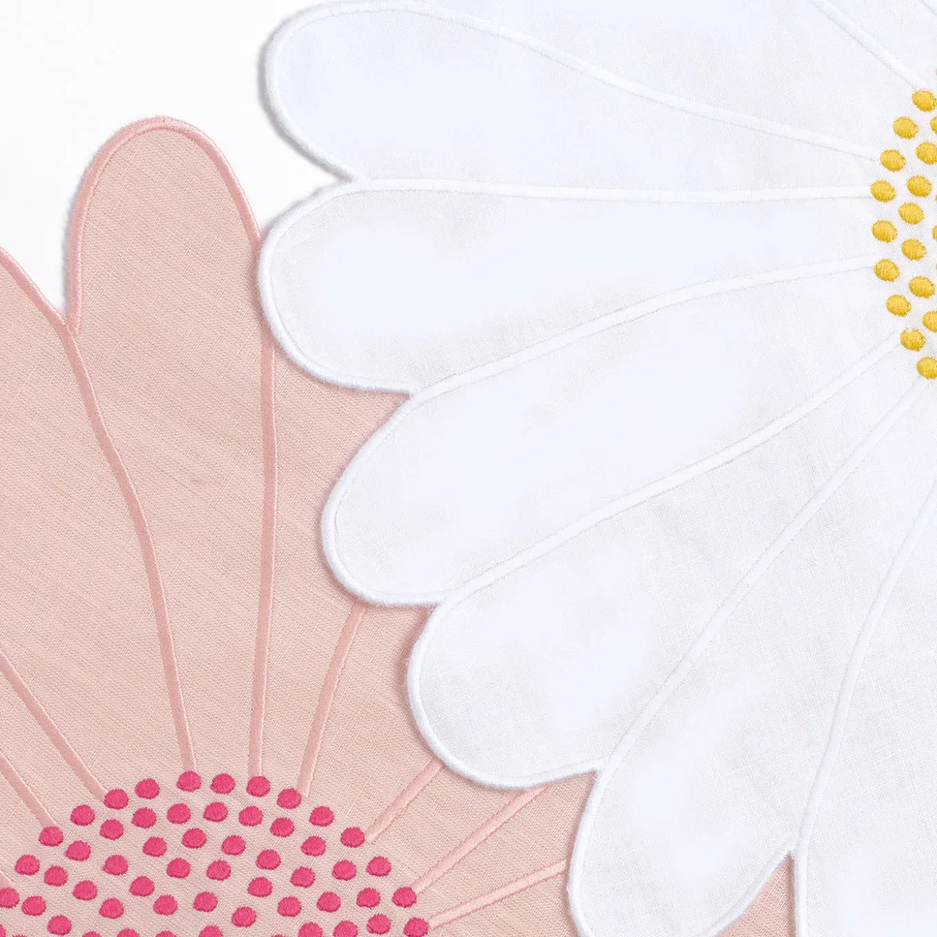 Set Of Pink Daisy Placemat And Napkin