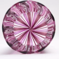 Set of Pink Water and Wine Murano Glasses for Six