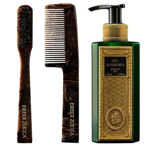 Set of Shaving Gel & Beard and Moustache Accessories