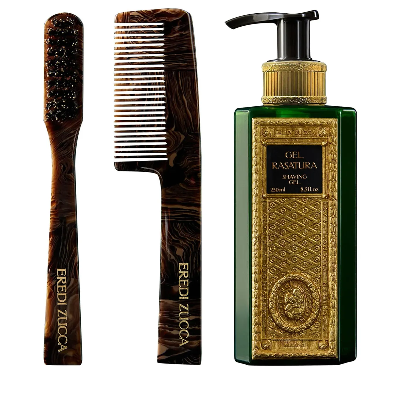 Set of Shaving Gel & Beard and Moustache Accessories