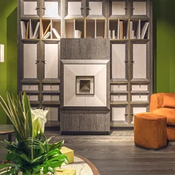 Set of Silvana Armchair and Gino Pouf by Simone Ciarmoli and Miguel Queda