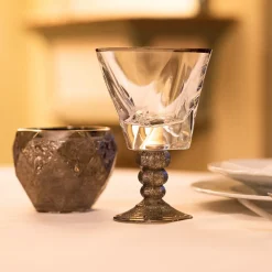 Set of Six Capriccio Assorted Chalices in Platinum