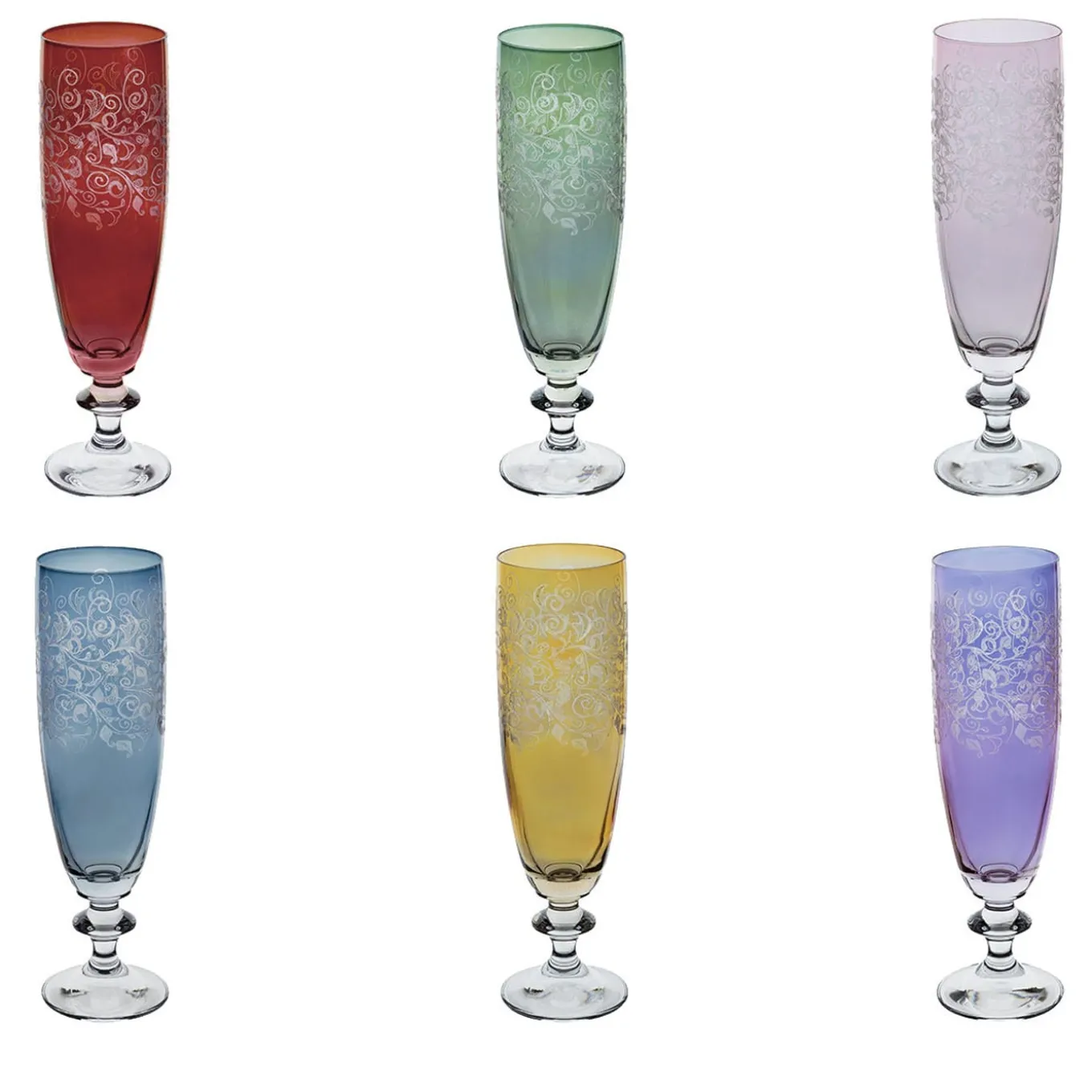 Set of Six Ravel 6 Flutes