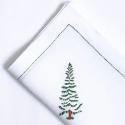 Set of Ski Hand Embroidered Placemat and Napkin #5