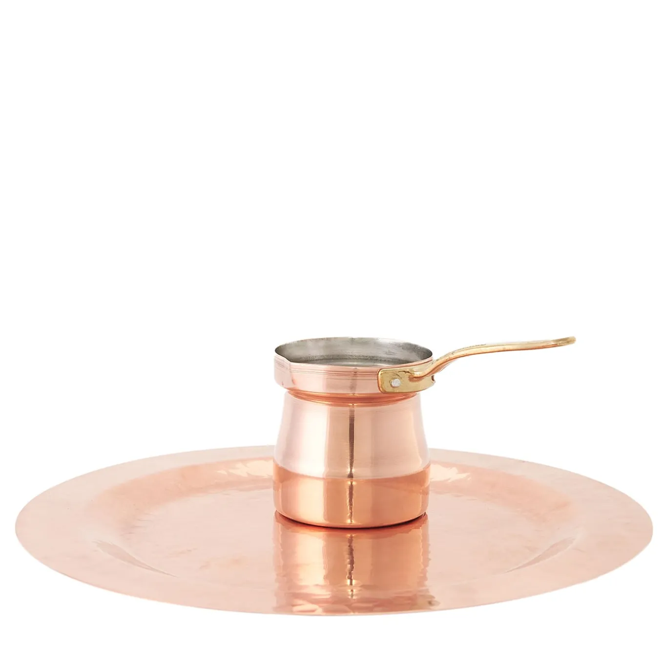 Set of Turkish coffee pot and tray