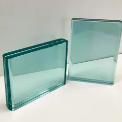 Set of Two Aquamarine Crystal Photo Frames