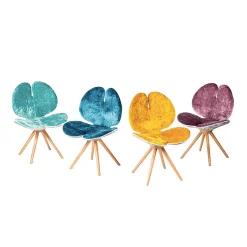 Set of Two Pansè Chairs in Seawater