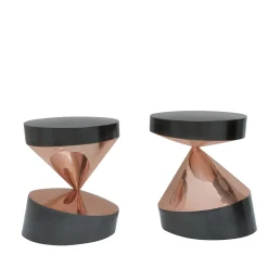Set of Two The Whirling Twins Coffee Tables