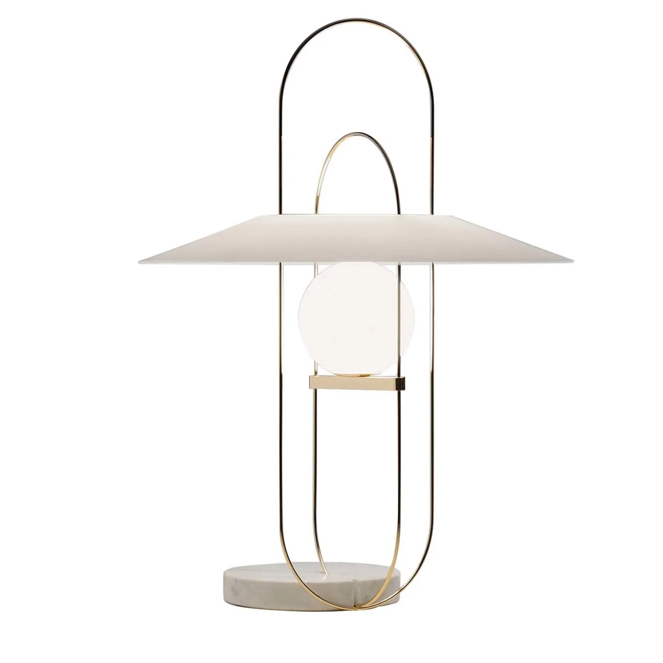 Setareh White Table Lamp by Francesco Librizzi