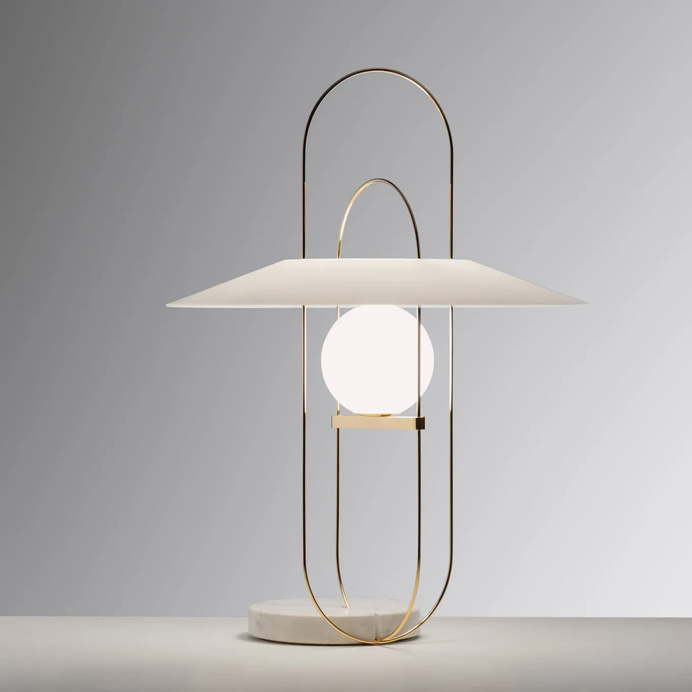 Setareh White Table Lamp by Francesco Librizzi