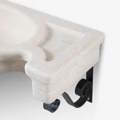 Sethra Travertine Semicircular Basin