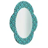 Settecento Green and Light Blue Mirror by Alessandro Mendini