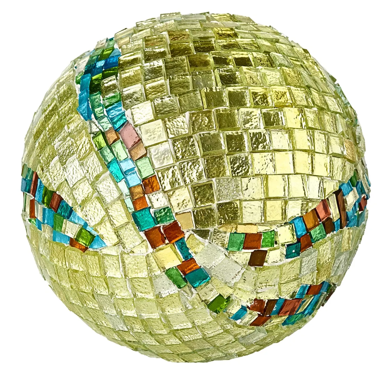 Sfera 3 Spherical Polychrome Mosaic Sculpture