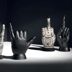 Shaka Nero Decorative Sculpture by Ugo La Pietra
