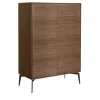 Shake Walnut Bar Cabinet by Giuseppe Bavuso