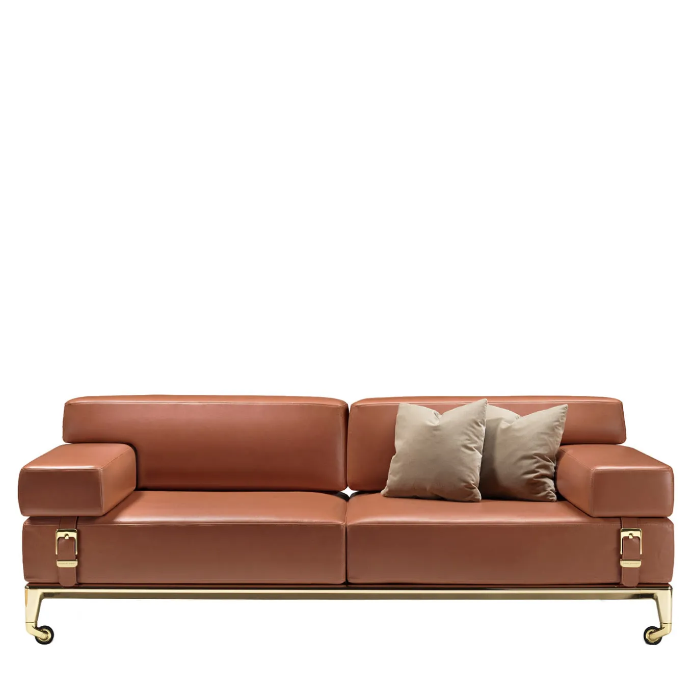 Shaker 2-Seater Orange Sofa by Stefano Giovannoni