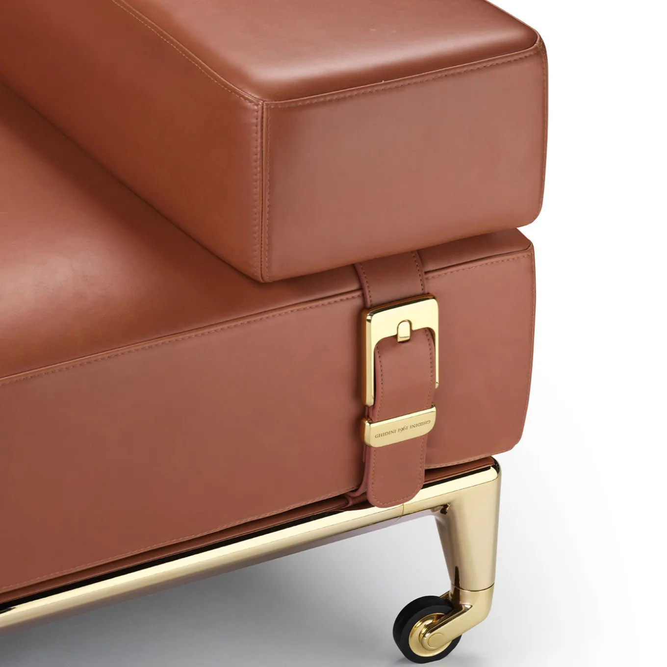 Shaker 2-Seater Orange Sofa by Stefano Giovannoni