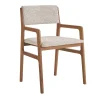 Shanghai Beige & Walnut Chair