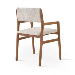 Shanghai Beige & Walnut Chair